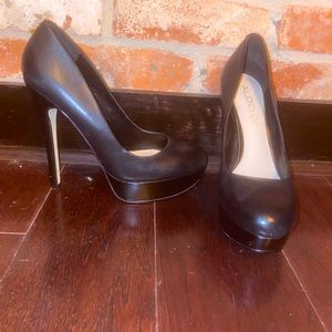 Black Platform Aldo Heels